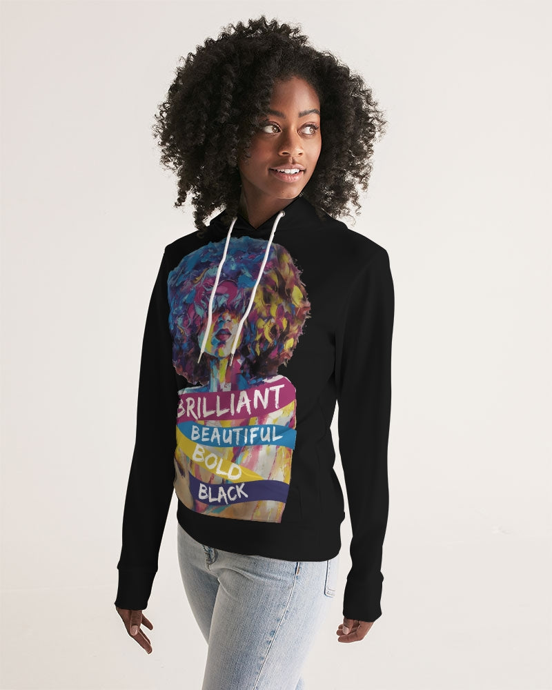 Wrapped in Brilliance Silky Black Hoodie