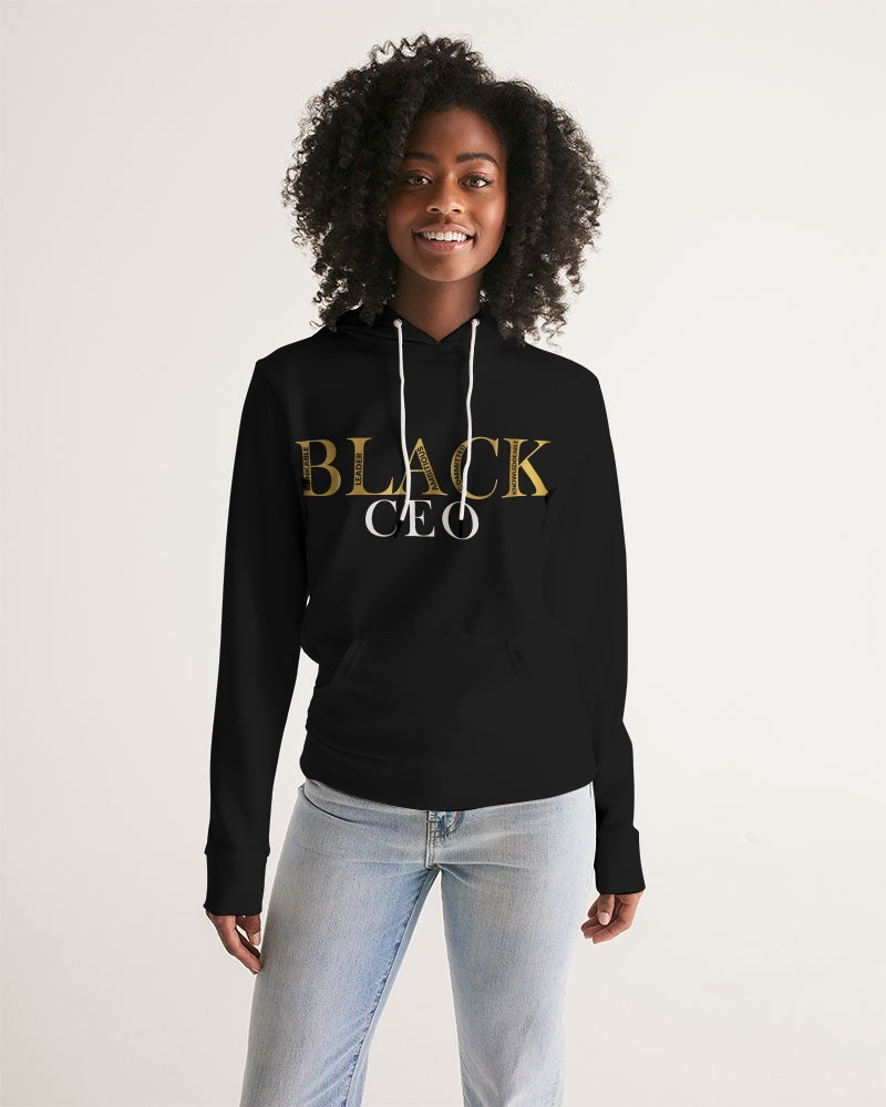 Black CEO Silky Hoodie in Black