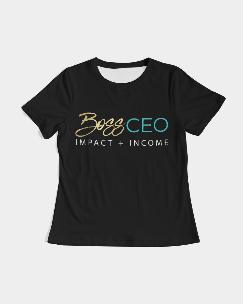 Boss CEO Impact+Income Silky Black Tee