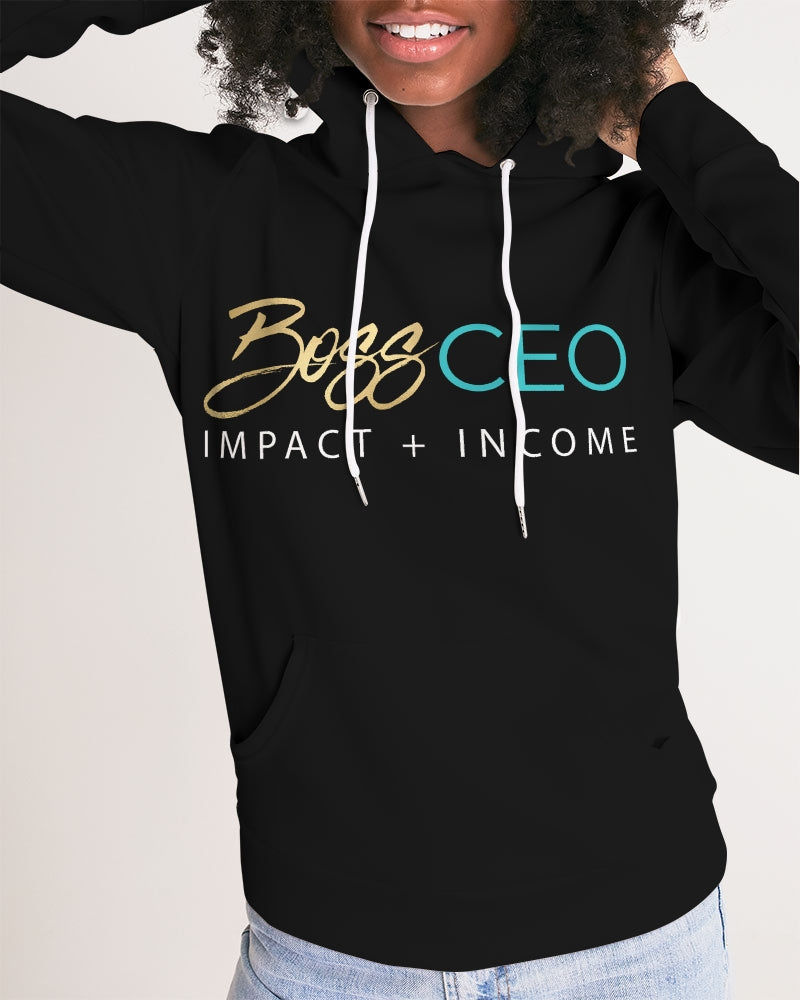 Boss CEO Impact+Income Black Silky Hoodie