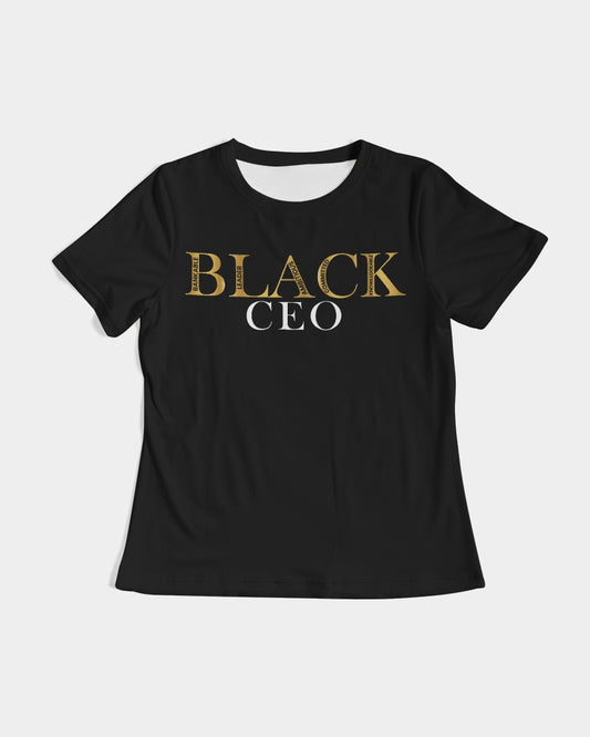 Black CEO Silky Tee in Black