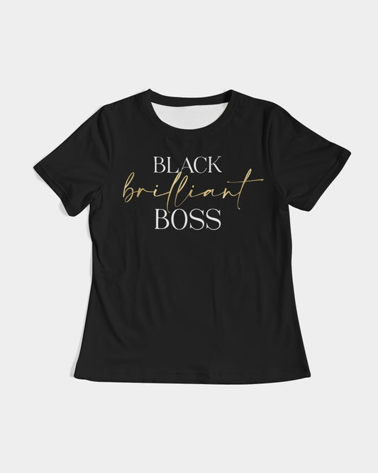 Black Brilliant Boss Silky Black Tee