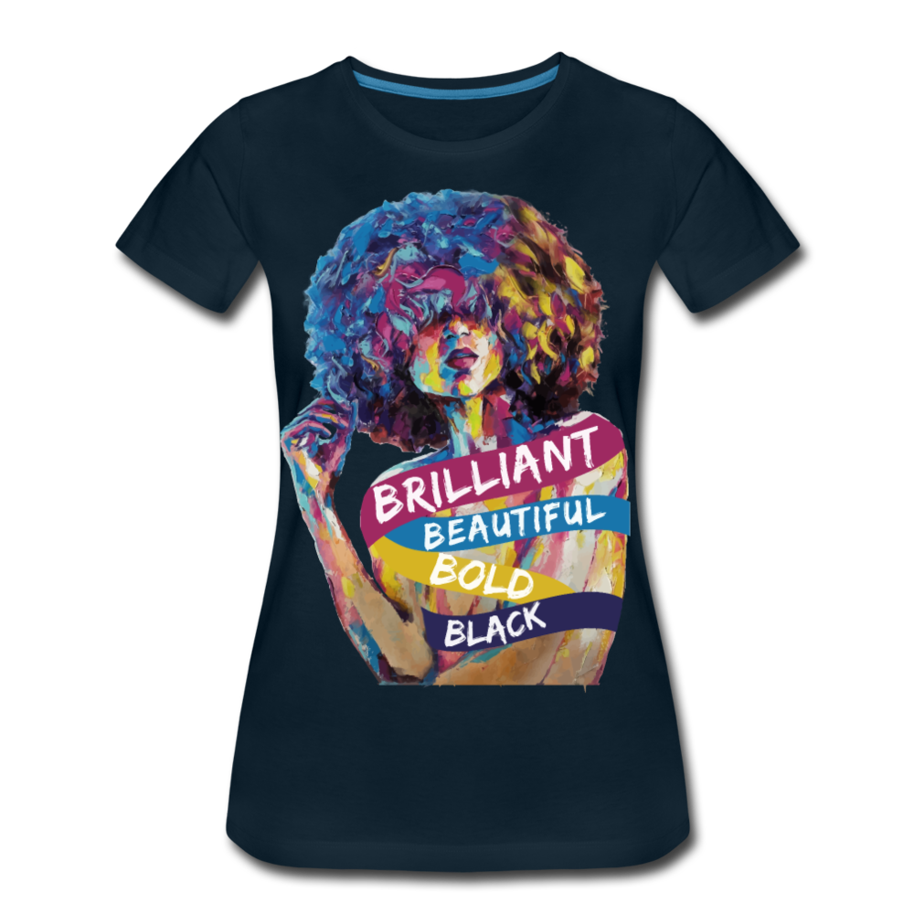 Wrapped in Brilliance Tee - deep navy
