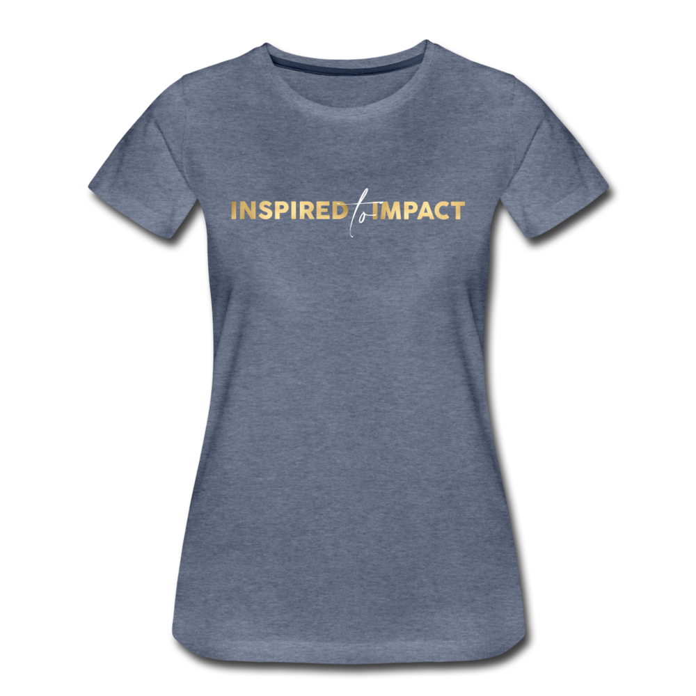 Inspired to Impact Cotten Tee - heather blue